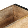 Donica, 60x20x68 cm, surowe drewno mango