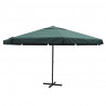 Parasol z aluminium, 500 cm, zielony