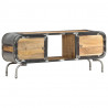 Szafka pod TV, 110x30x42 cm, lite drewno mango
