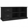 Szafka pod TV, czarna, 102x35,5x47,5cm, materiał drewnopochodny