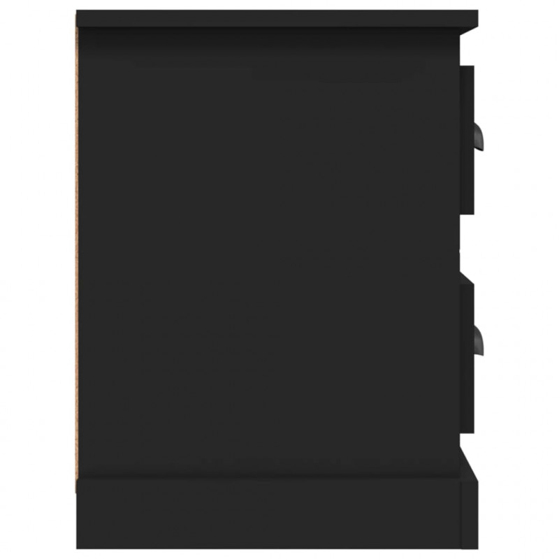 Szafka pod TV, czarna, 102x35,5x47,5cm, materiał drewnopochodny