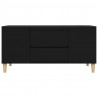 Szafka pod TV, czarna, 102x44,5x50 cm, materiał drewnopochodny