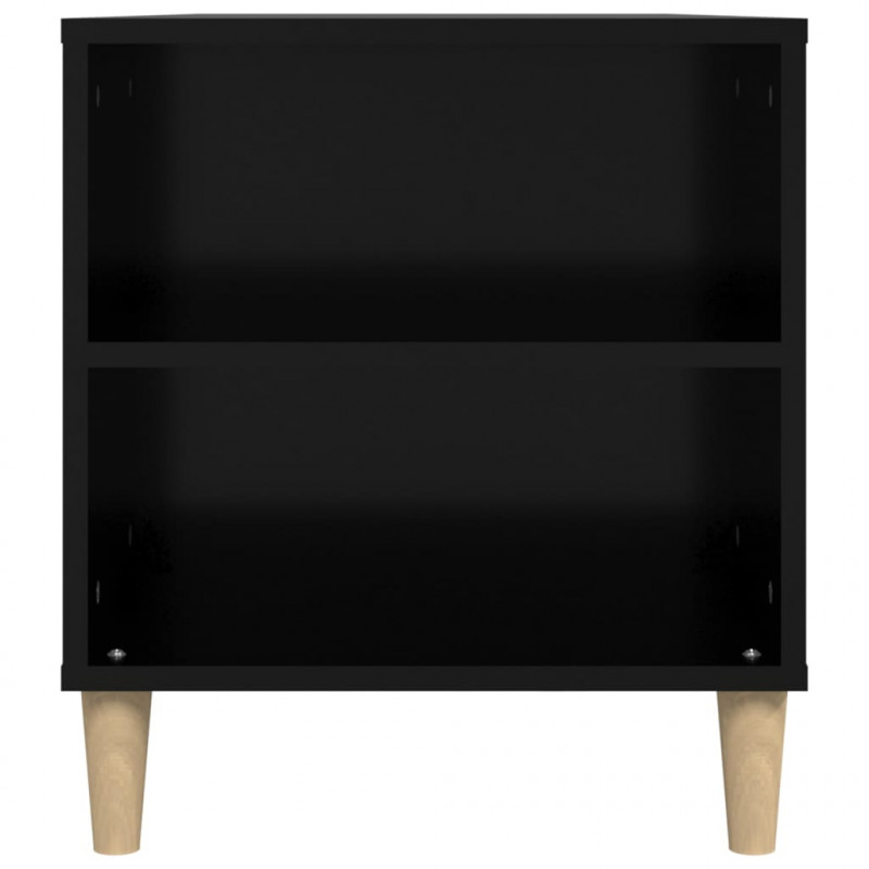 Szafka pod TV, czarna, 102x44,5x50 cm, materiał drewnopochodny