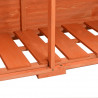 Schowek ogrodowy, 128x42x91 cm, drewniany