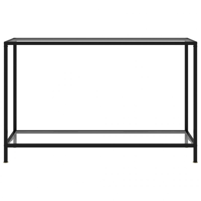 Stolik konsolowy, przezroczysty, 120x35x75 cm, szkło hartowane