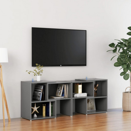 Szafka pod TV, szara, 104x30x52 cm, materiał drewnopochodny