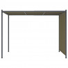 Pergola ogrodowa ze zwijanym dachem, 3x3 m, taupe, 180 g/m²