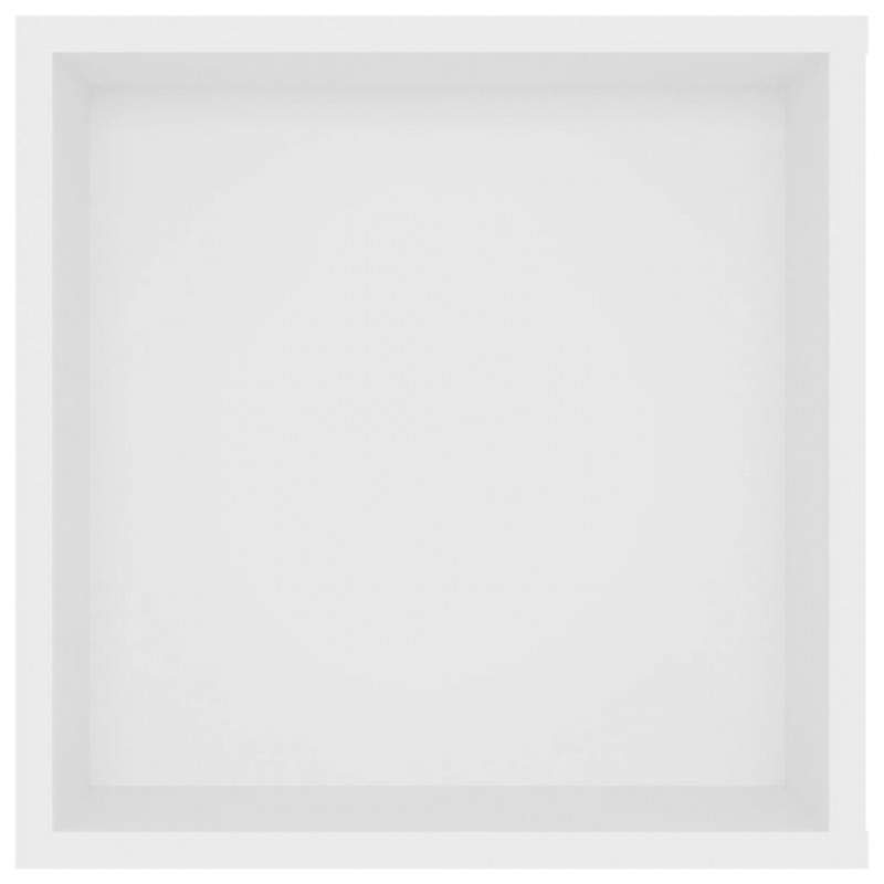 Wisząca szafka TV, biała, 102x35x35 cm, materiał drewnopochodny