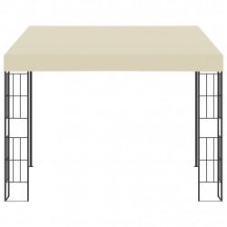 Altana przyścienna, 3x3 m, kremowa, tkanina