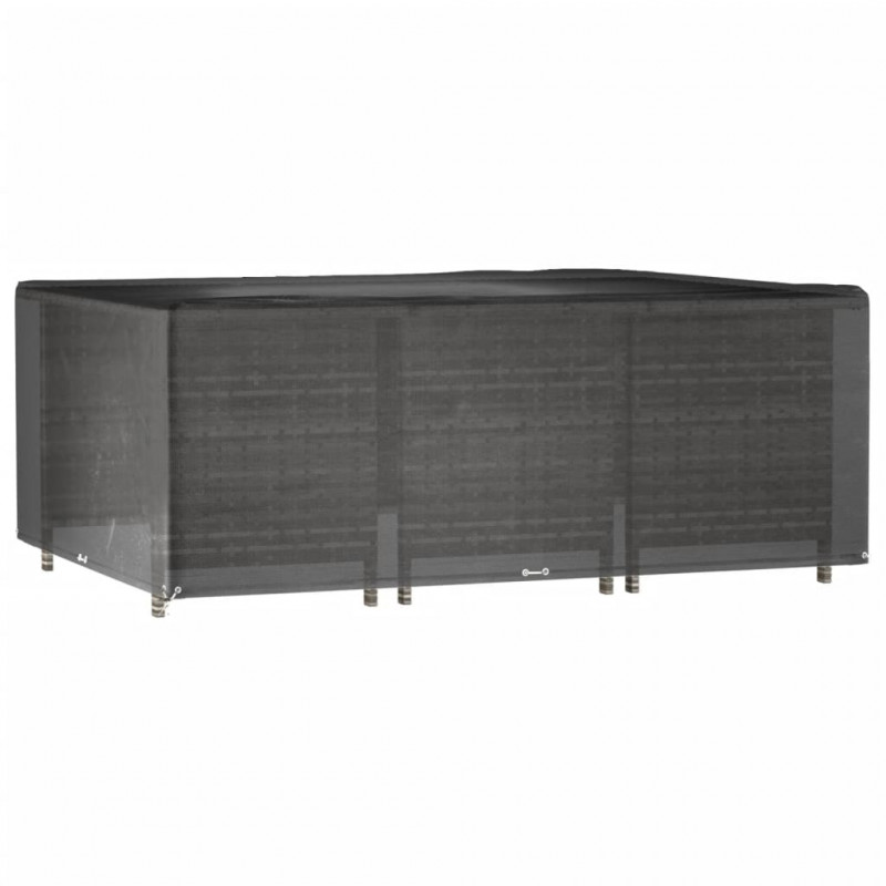 Pokrowiec na meble ogrodowe, 16 oczek, 278x204x105cm, prostokąt