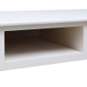 Biurko, białe, 108x45x76 cm, lite drewno paulowni