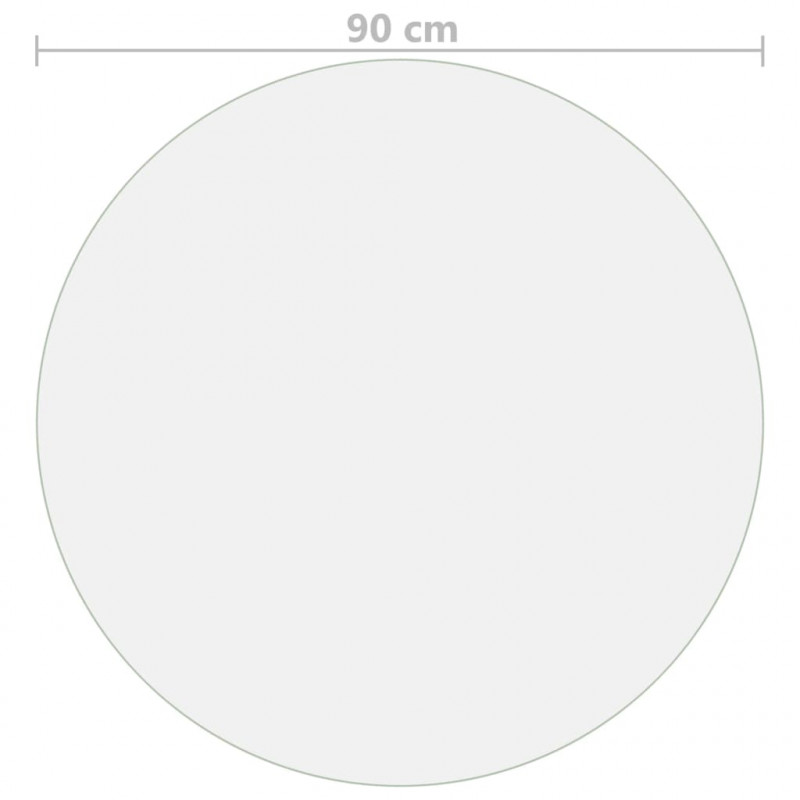 Mata ochronna na stół, matowa, Ø 90 cm, 2 mm, PVC