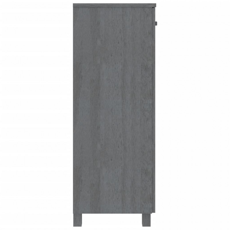 Szafka na buty HAMAR, ciemnoszara, 85x40x108 cm, lita sosna