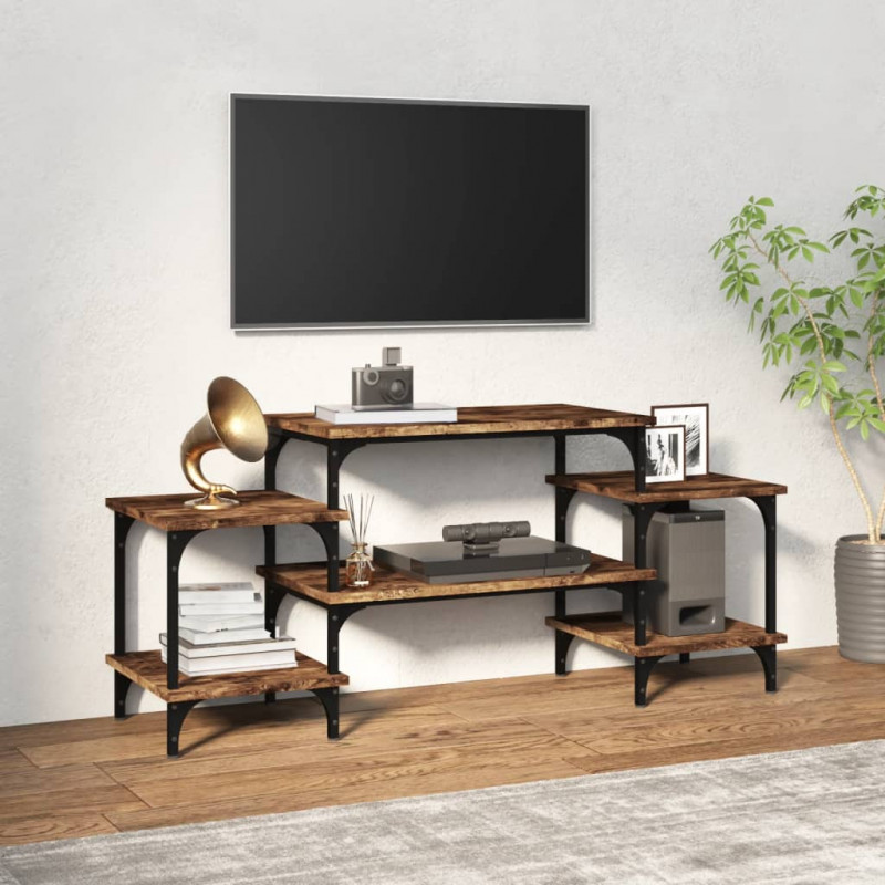 Szafka pod TV, przydymiony dąb, 117x35x52 cm