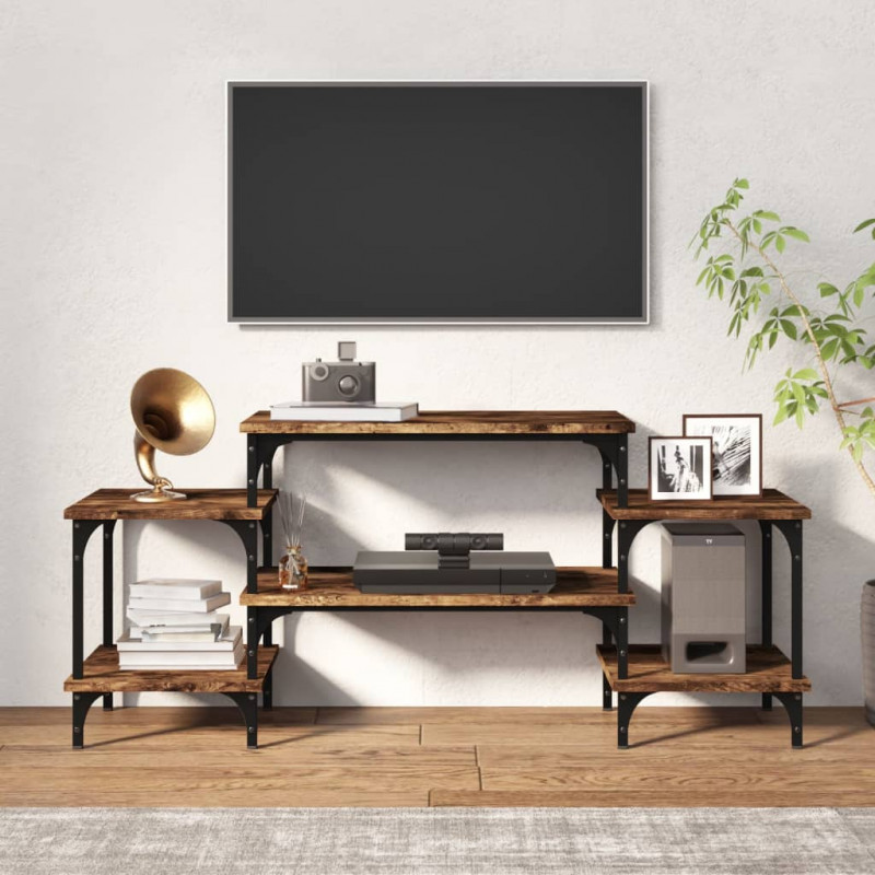 Szafka pod TV, przydymiony dąb, 117x35x52 cm