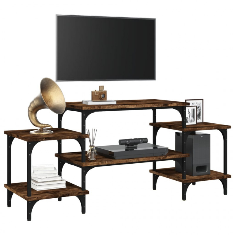 Szafka pod TV, przydymiony dąb, 117x35x52 cm
