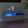 Szafka pod TV z oświetleniem LED, szarość betonu, 80x35x40 cm