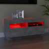 Szafka pod TV z oświetleniem LED, szarość betonu, 80x35x40 cm