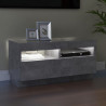 Szafka pod TV z oświetleniem LED, szarość betonu, 80x35x40 cm