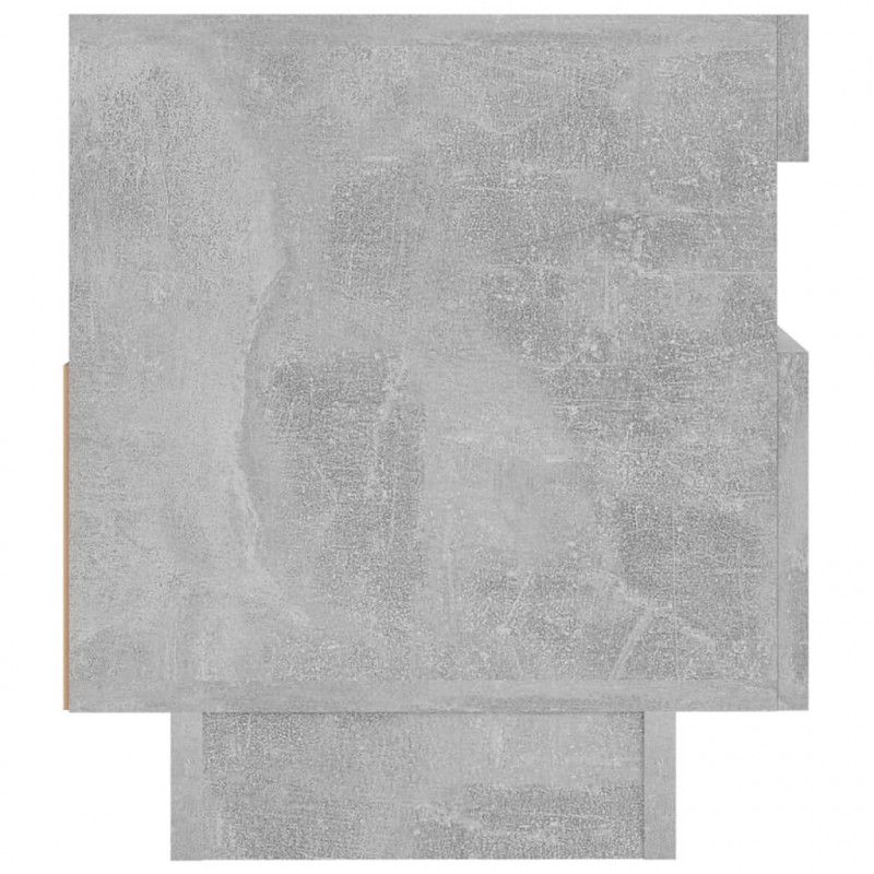 Szafka pod TV z oświetleniem LED, szarość betonu, 80x35x40 cm