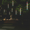 Lampki meteory, 8 szt., 30 cm, 192 kolorowych LED, wewn./zewn.