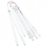 Lampki meteory, 8 szt., 30 cm, 192 kolorowych LED, wewn./zewn.