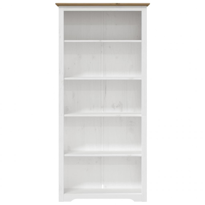 Biblioteczka BODO, brązowa, 82x40x173 cm, sosnowa, 5 półek