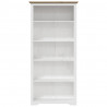 Biblioteczka BODO, brązowa, 82x40x173 cm, sosnowa, 5 półek