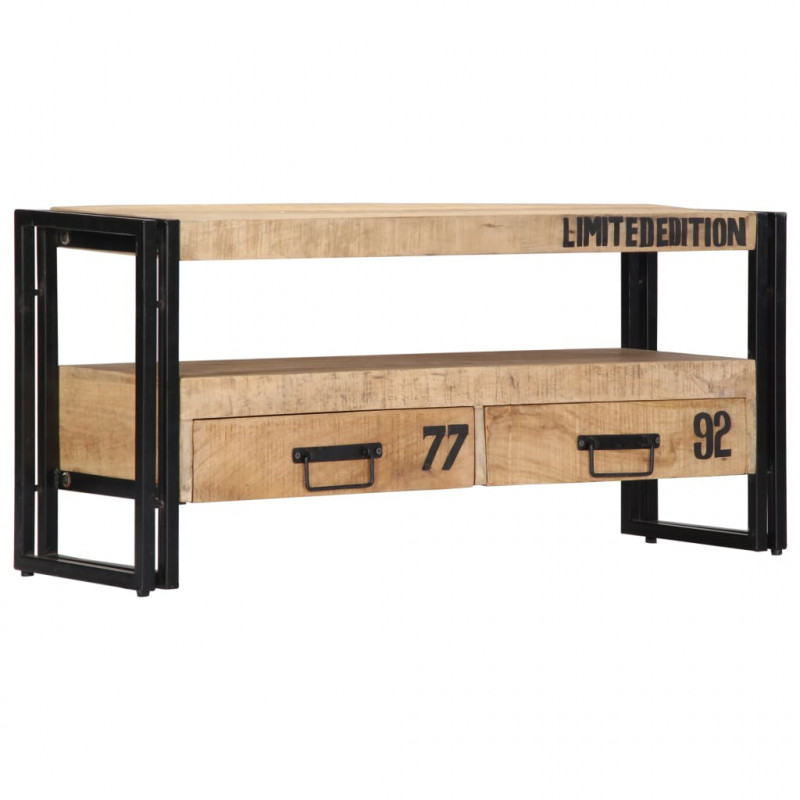 Szafka pod TV, 100x30x45 cm, lite drewno mango
