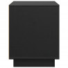 Szafka pod telewizor, czarna, 74x35x44 cm, lite drewno sosnowe