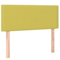 Zagłówek do łóżka z LED, zielony, 80x5x78/88 cm, tkanina