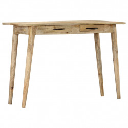 Stolik konsolowy, 115x40x75 cm, lite surowe drewno mango