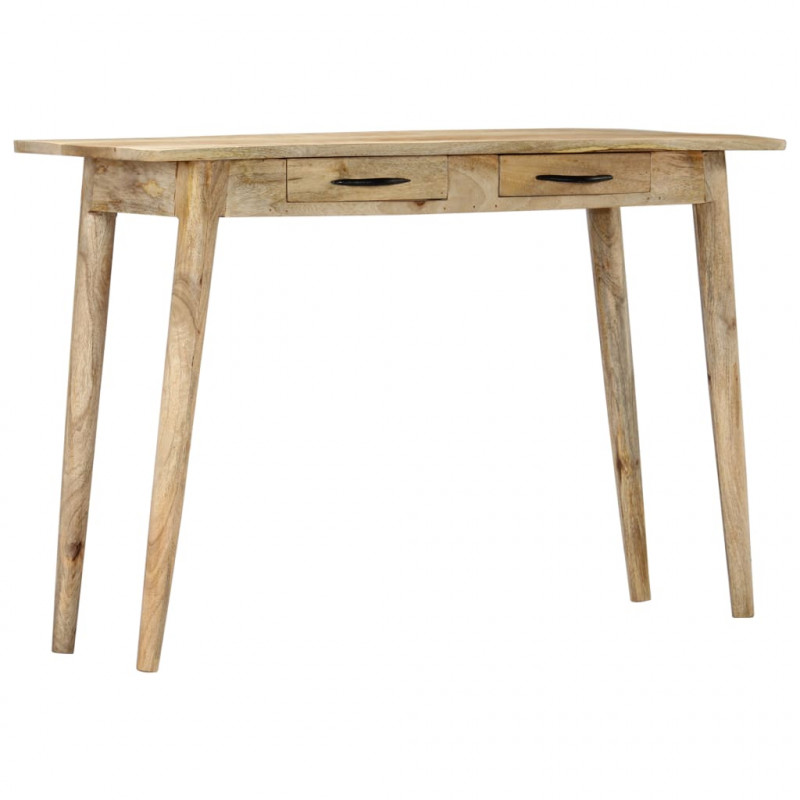 Stolik konsolowy, 115x40x75 cm, lite surowe drewno mango