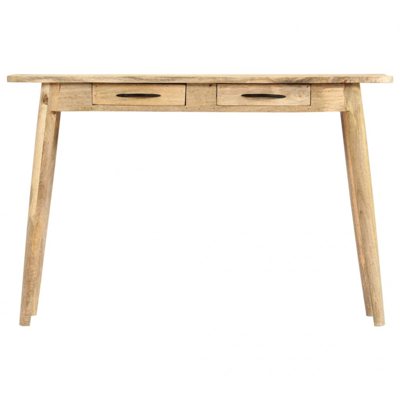 Stolik konsolowy, 115x40x75 cm, lite surowe drewno mango