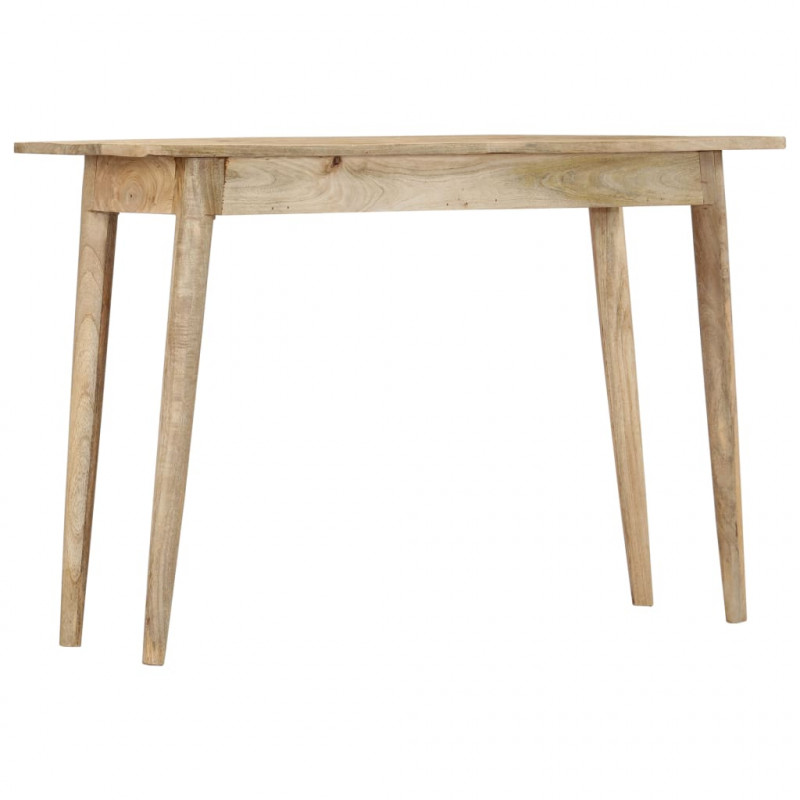 Stolik konsolowy, 115x40x75 cm, lite surowe drewno mango