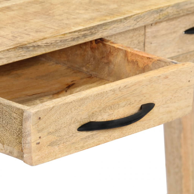 Stolik konsolowy, 115x40x75 cm, lite surowe drewno mango