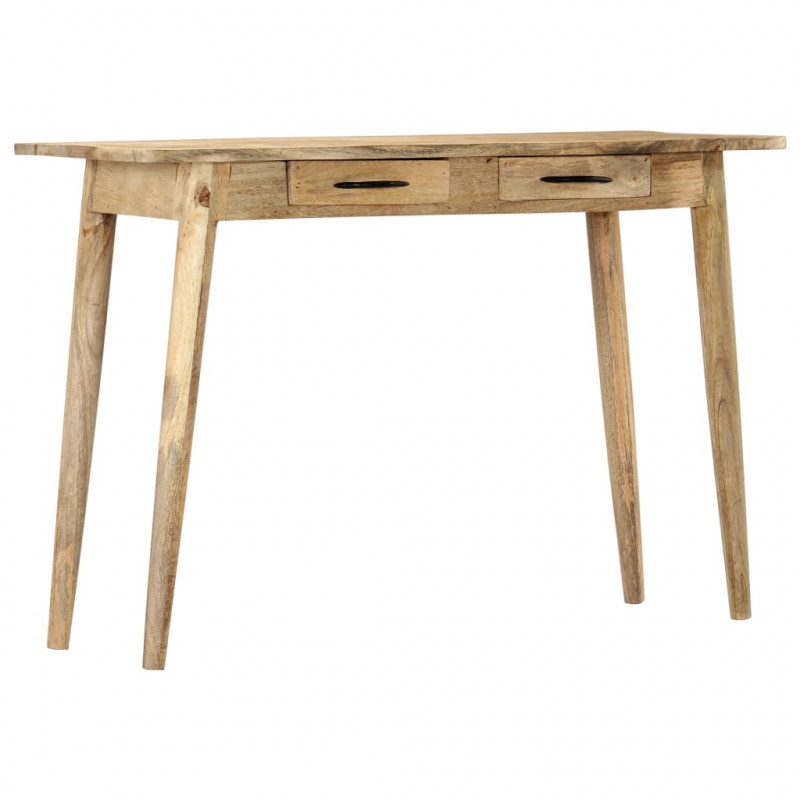 Stolik konsolowy, 115x40x75 cm, lite surowe drewno mango