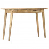 Stolik konsolowy, 115x40x75 cm, lite surowe drewno mango