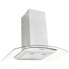 Okap kuchenny LED, wyspowy, stal nierdzewna, 90 cm, 756 m³/h