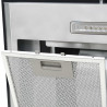 Okap kuchenny LED, wyspowy, stal nierdzewna, 90 cm, 756 m³/h