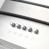 Okap kuchenny LED, wyspowy, stal nierdzewna, 90 cm, 756 m³/h