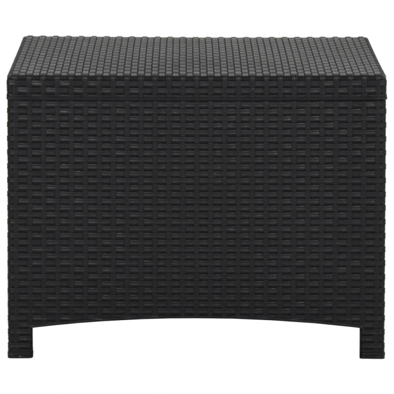 Skrzynia ogrodowa, 60x54x41 cm, rattan PP, grafitowa