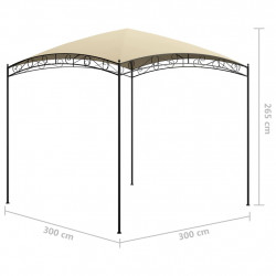 Altana, 3x3x2,65 m, kremowa, 180 g/m²