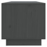 Szafka pod telewizor, szara, 90x35x35 cm, lite drewno sosnowe