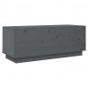 Szafka pod telewizor, szara, 90x35x35 cm, lite drewno sosnowe