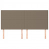 Zagłówki do łóżka, 4 szt., taupe, 100x5x78/88 cm, tkanina