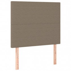 Zagłówki do łóżka, 2 szt., taupe, 90x5x78/88 cm, tkanina