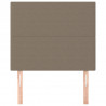 Zagłówki do łóżka, 2 szt., taupe, 90x5x78/88 cm, tkanina