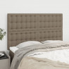 Zagłówki do łóżka, 4 szt., taupe, 72x5x78/88 cm, tkanina