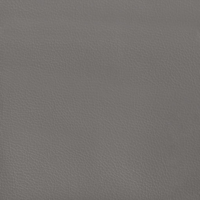 Zagłówek uszak, szary, 83x23x118/128 cm, sztuczna skóra